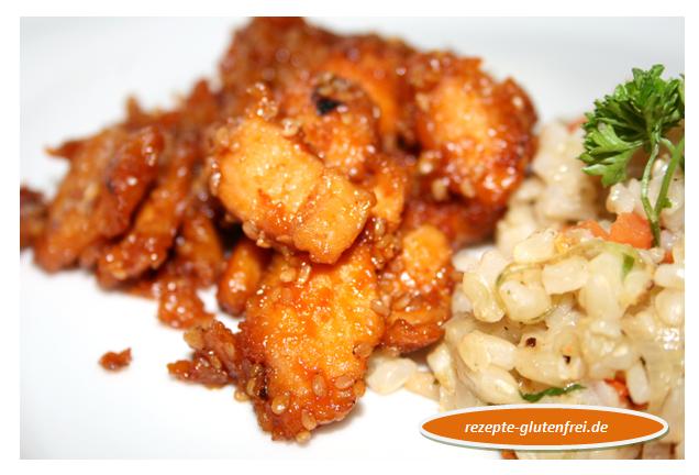 Hähnchen in würziger Sesam - &amp;quot;Honig&amp;quot; - Marinade - Tanja`s glutenfreies ...