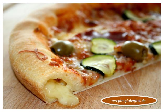 Pizza mit Käserand - Tanja`s glutenfreies Kochbuch