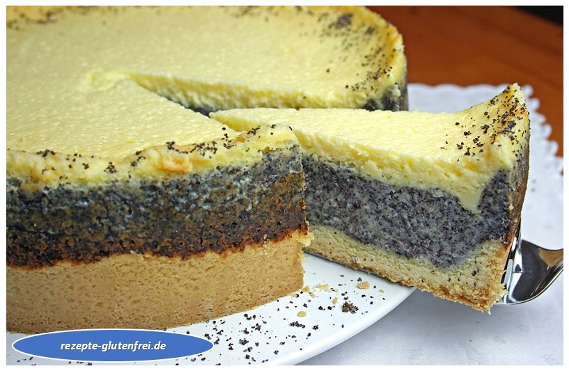 Mohnkuchen mit Schmandguß - Tanja`s glutenfreies Kochbuch