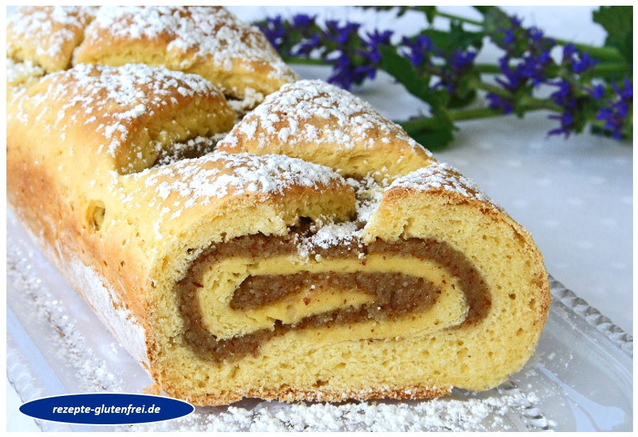 Nussrolle aus Quark-Öl-Teig - Tanja`s glutenfreies Kochbuch