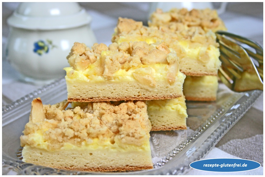 Apfel - Pudding - Streuselkuchen - Tanja`s glutenfreies Kochbuch