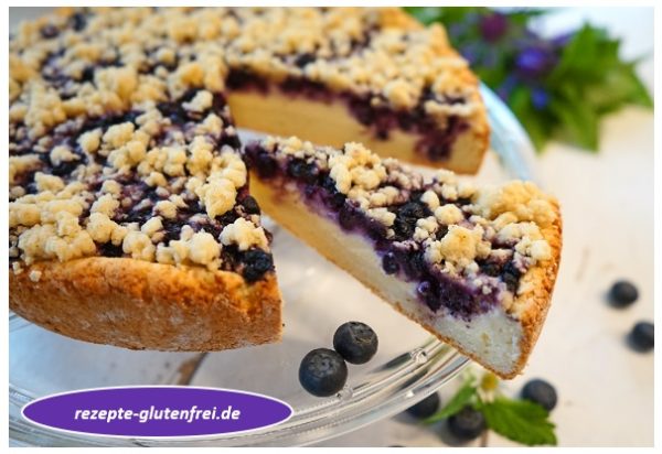 Heidelbeer - Streuselkuchen - Tanja`s glutenfreies Kochbuch