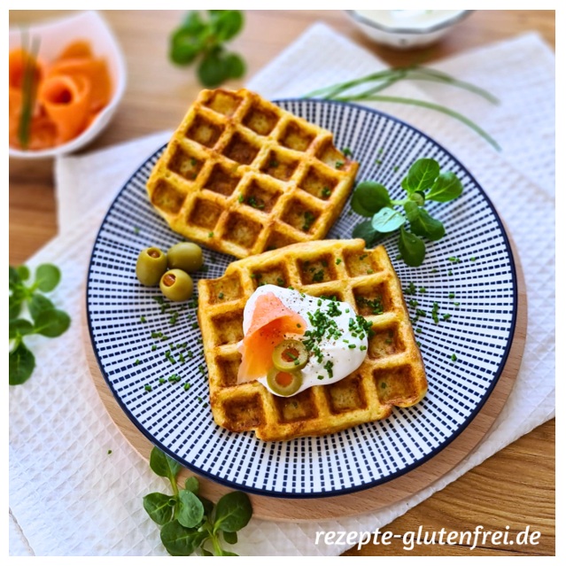 Herzhafte Kartoffelwaffeln