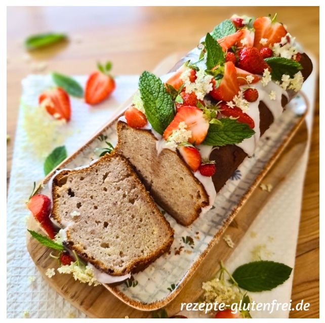 Marzipan-Erdbeerkuchen