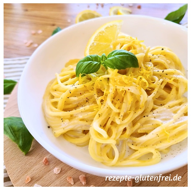 Spaghetti in Zitronensauce