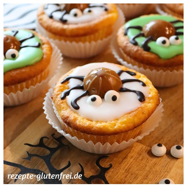Zitronige Spinnen-Muffins